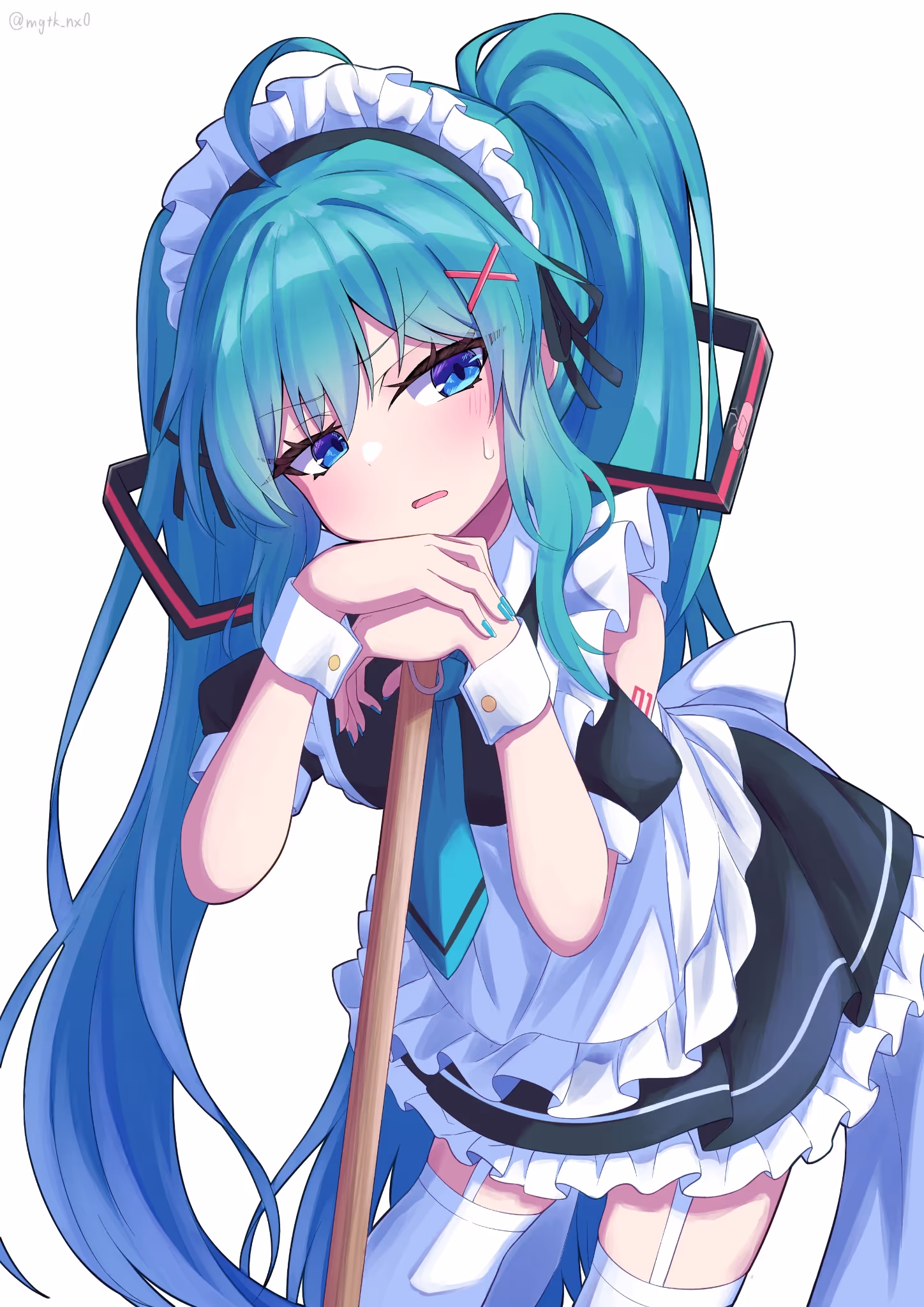 【搬运P图】初音尿裤子了