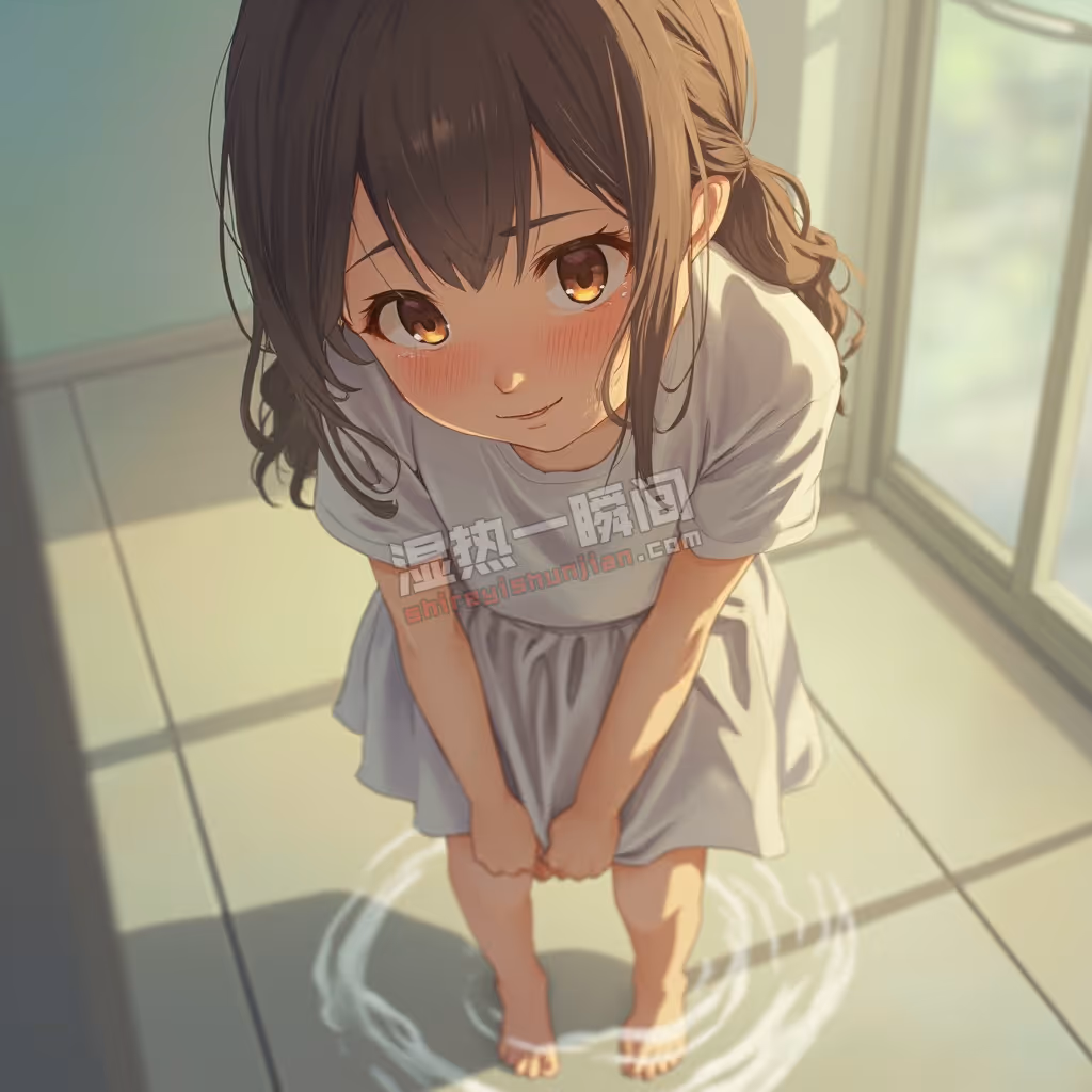 尿裙子的小女生 (海螺, 海艺, 漫画风格)