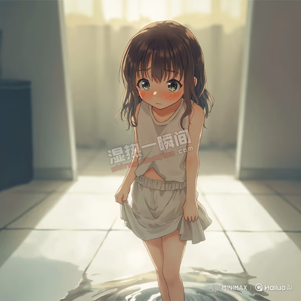 尿裤子的小女生 (海螺, 漫画风格)