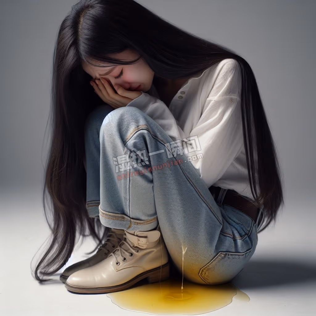 少女坐在尿里哭 单张AI生成+AI修图