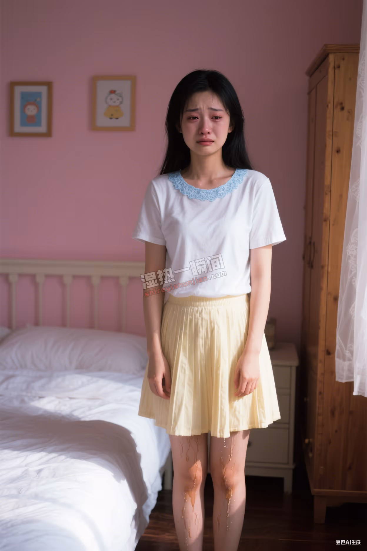 女生尿裤子13图