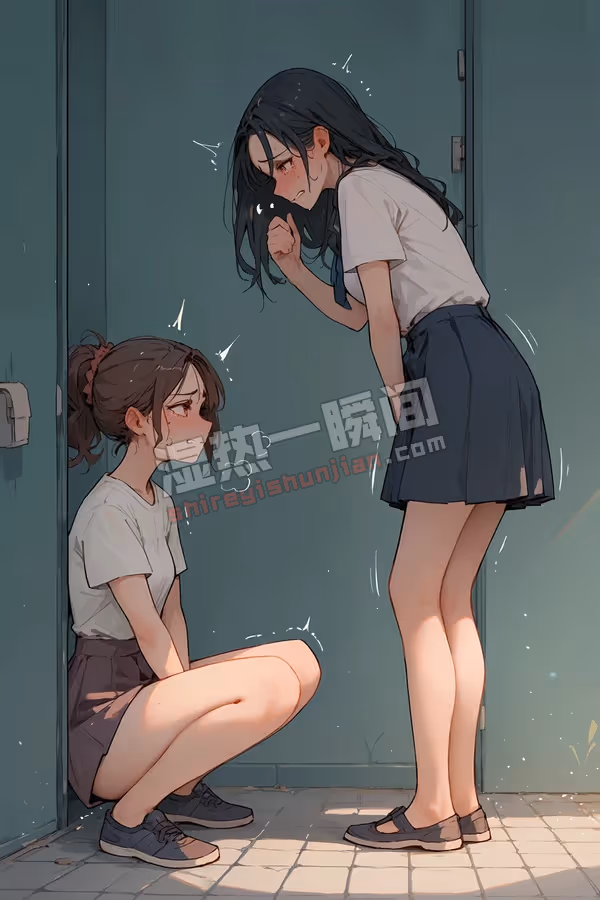 厕所排队～