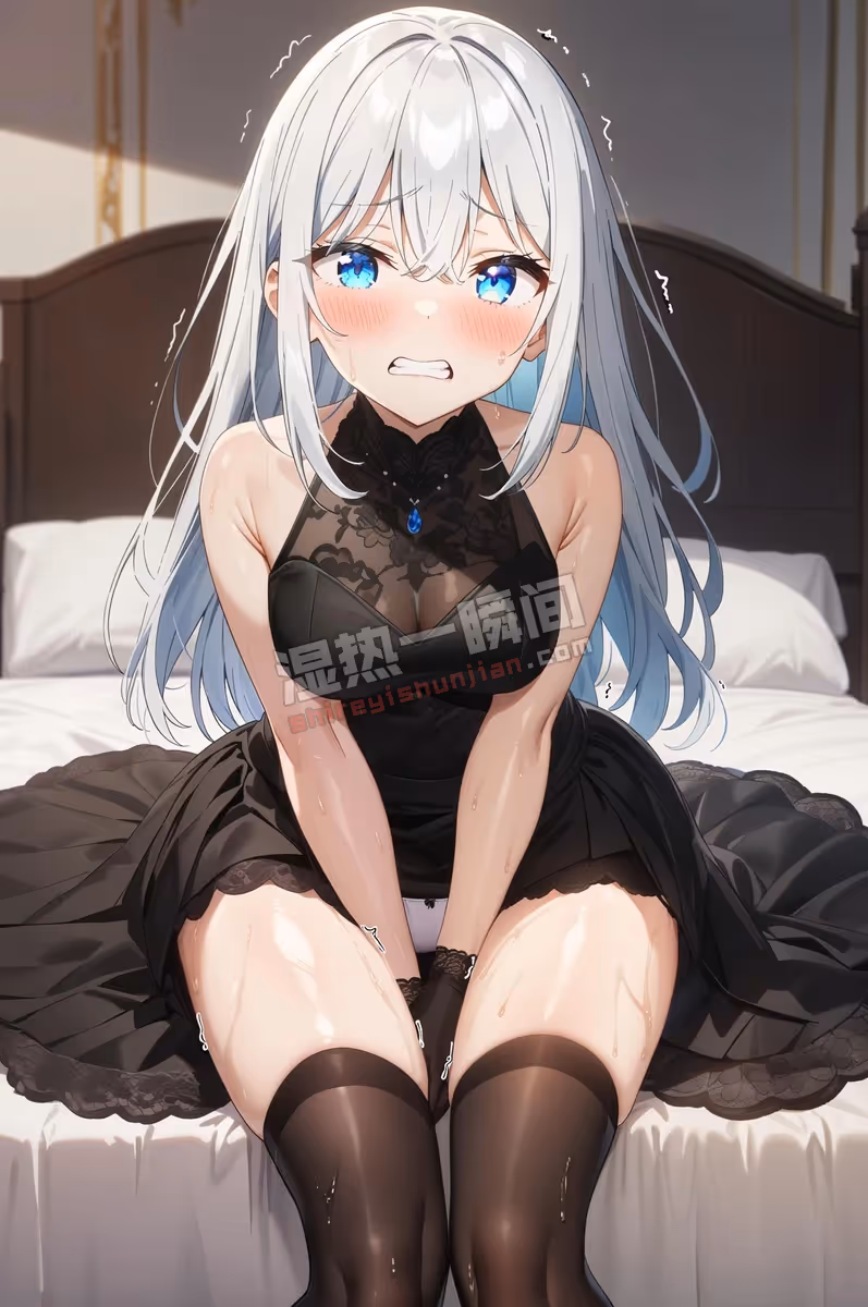 黑丝白毛美女失禁