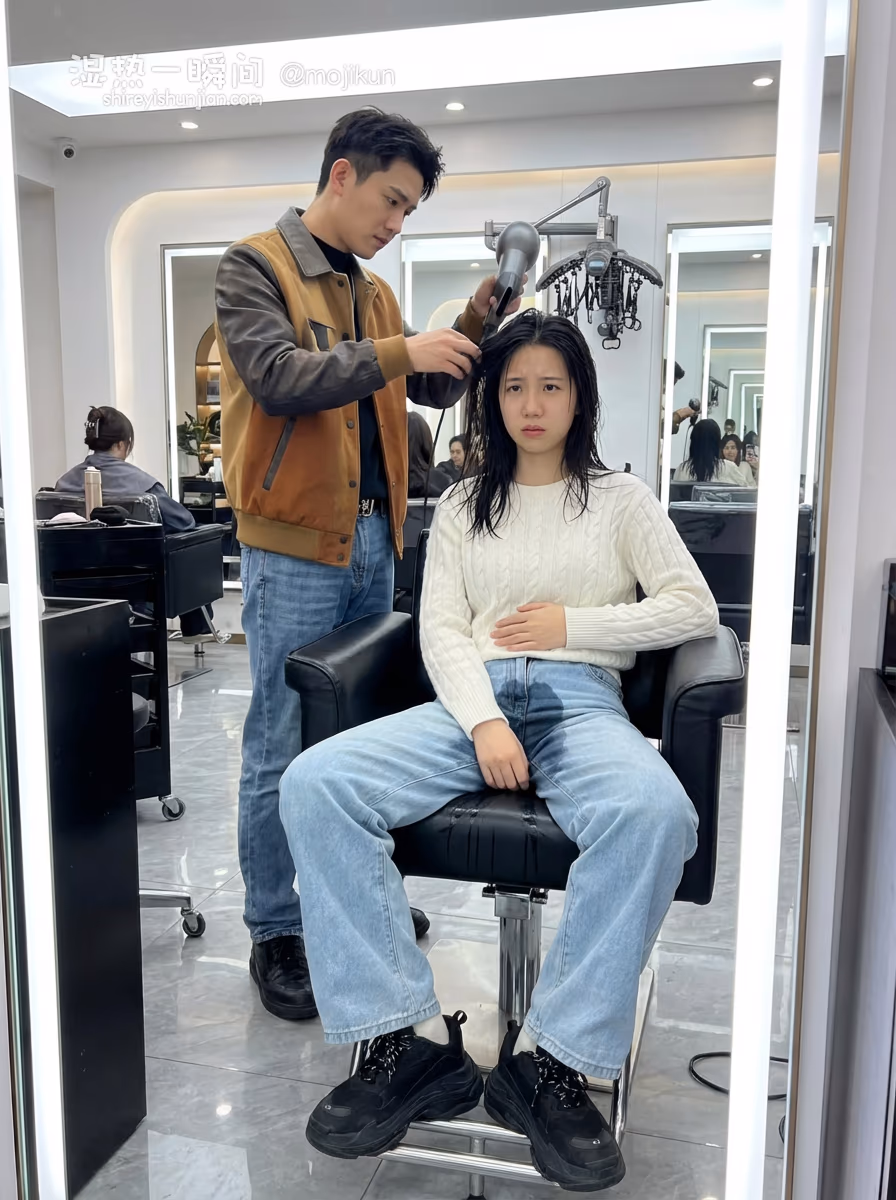 在帅气的托尼老师面前不好意思提出去厕所的女大